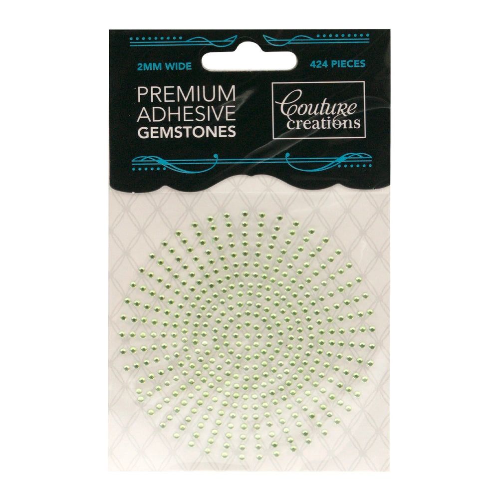 Premium Adhesive Gemstones Celadon