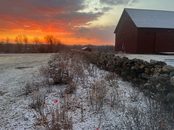 Sunset after Snowsquall 2023