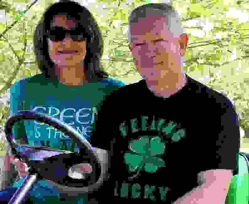 Mike and Jeannie Williams, owners of Creative Custom Carts, LLC 