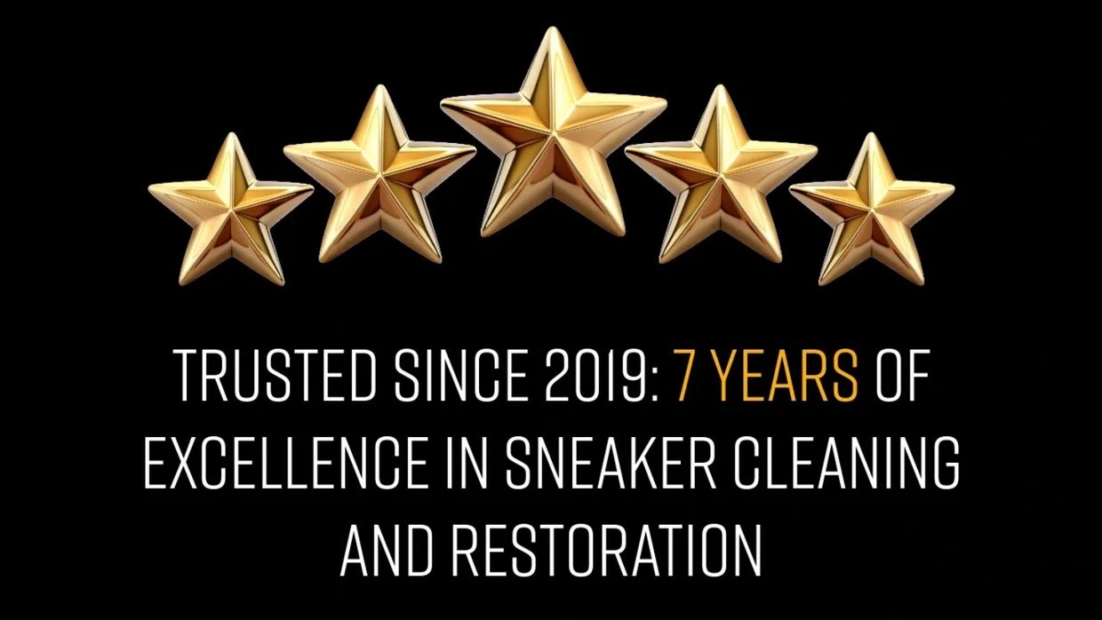 7 YEARS OF EXCELLENCE IN TRAINER CLEANING, REPAIRS AND RESTORATION