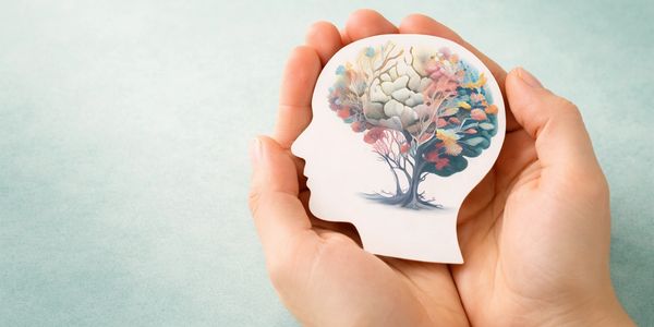 Mental health growth concept illustration for behavioral health care.