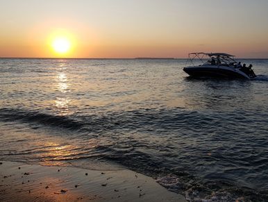 Sunset at the Stone Town beach