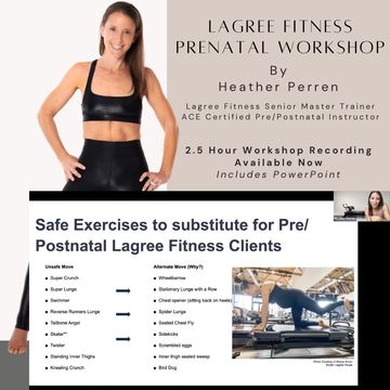 Lagree Fitness Prenatal Workshop with Senior Master Trainer Heather Perren