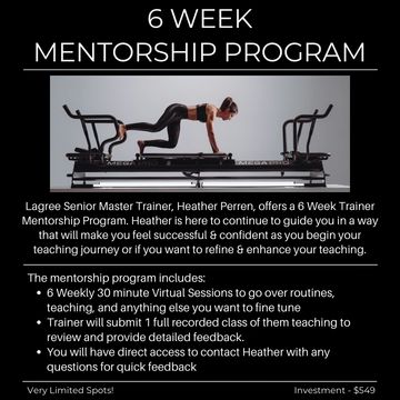 Lagree Fit By Heather 6 week mentorship program