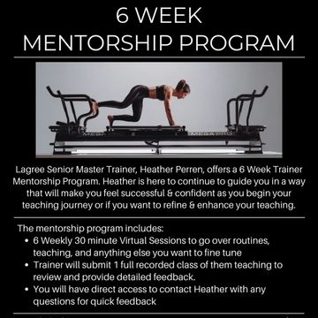 Lagree Fit By Heather 6 week mentorship program