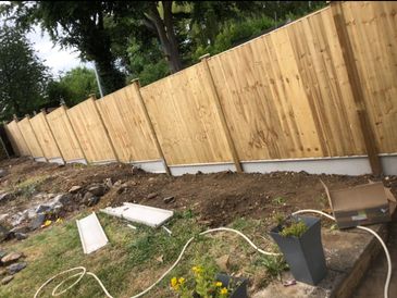 New fence installed in Leicester. 