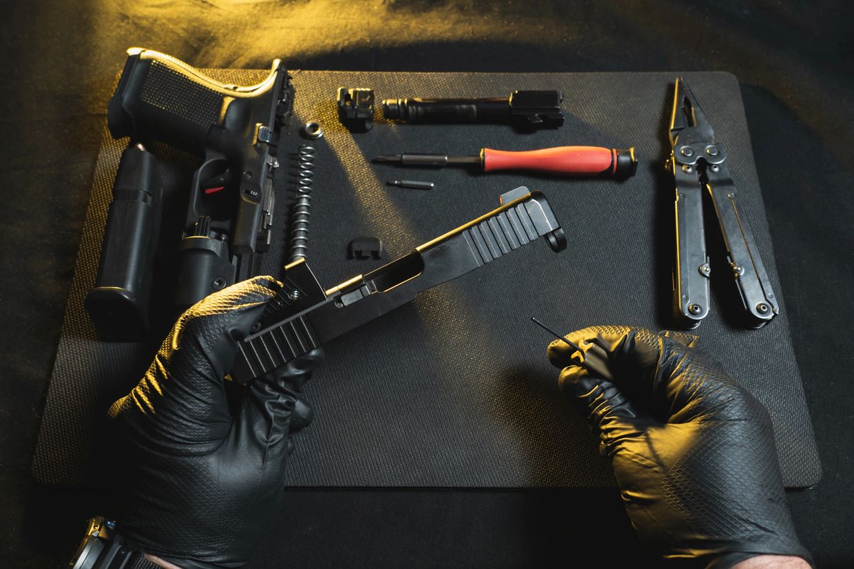 Weapon clean supplies.