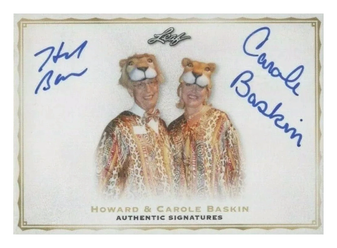 Howard and Carole Baskin Dual Autograph