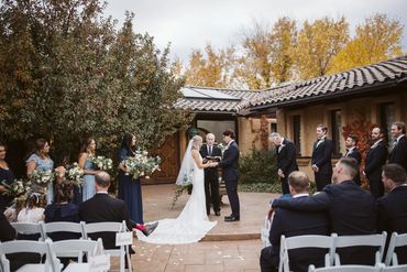 Wedding Ceremony at Villa Parker in Parker, Colorado