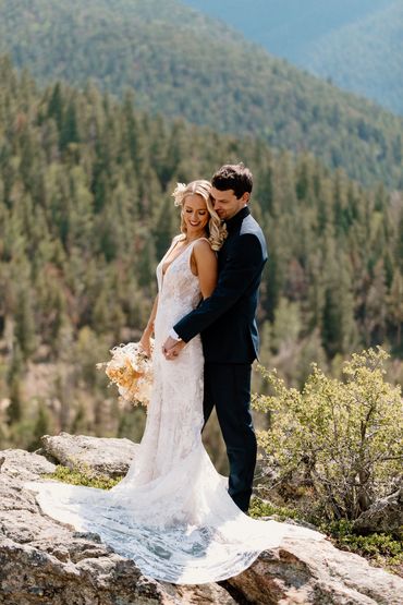 Wedding Couple at North Star Gatherings, Idaho Springs, CO