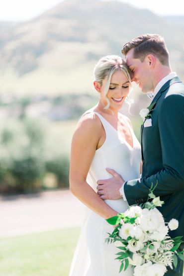 Bride and Groom Wedding Portrait at The Manor House in Littleton, Colorado