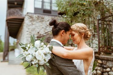 Wedding Couple at The Surf Hotel, Buena Vista, Colorado