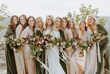 Bridal Party at North Star Gatherings, Idaho Springs, Colorado