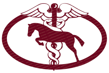 BWF Furlong Farmacy logo depicting the horse and caduceus, designed by grafxbylaurie / eq9.design.