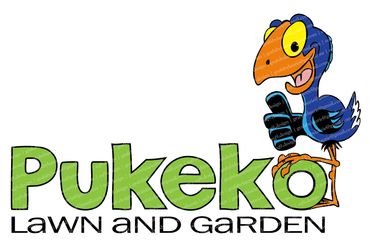 Pukeko Lawn and Garden Logo. NZ.