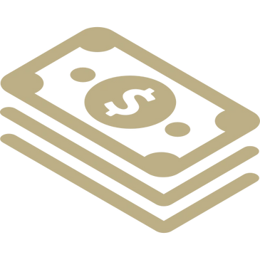 A stack of cash, stylized illustration