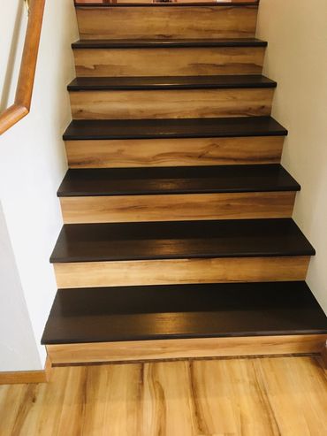 Replacement, upgrade, DIY, oak treads, risers, preparation, home improvement