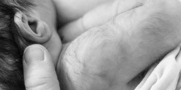 Newborn baby details arm