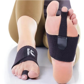 Hammer Toe Corrector - Curled Toe, Crooked Toe, Floating Toe - 1 Compression Foot Wrap, 2 Toe Straps
