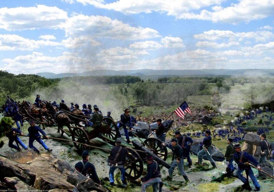 Little Round Top The Gettysburg Diographs