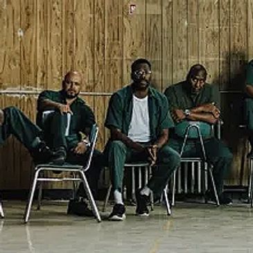JJ Velazquez with Colman Domingo and a cadre of actors in the upcoming A24 feature film: Sing Sing