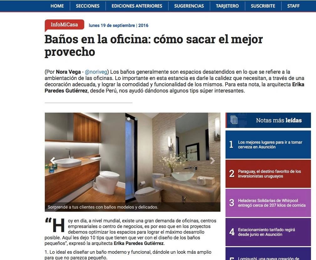 Articulo escrito para la revista INFONEGOCIOS.
Paraguay