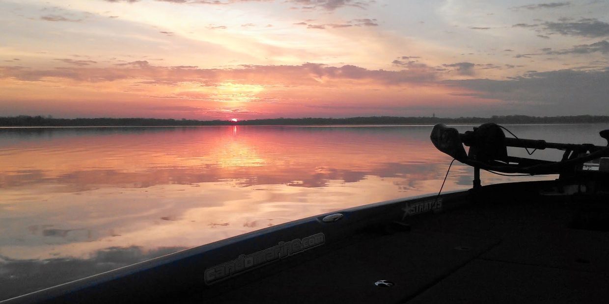 Sunset on the lake.