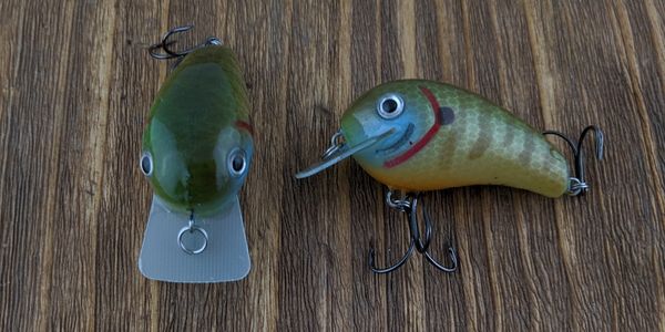 Balsa Handmade Micro Crankbait Fishing Lure Gray Trout (28mm)