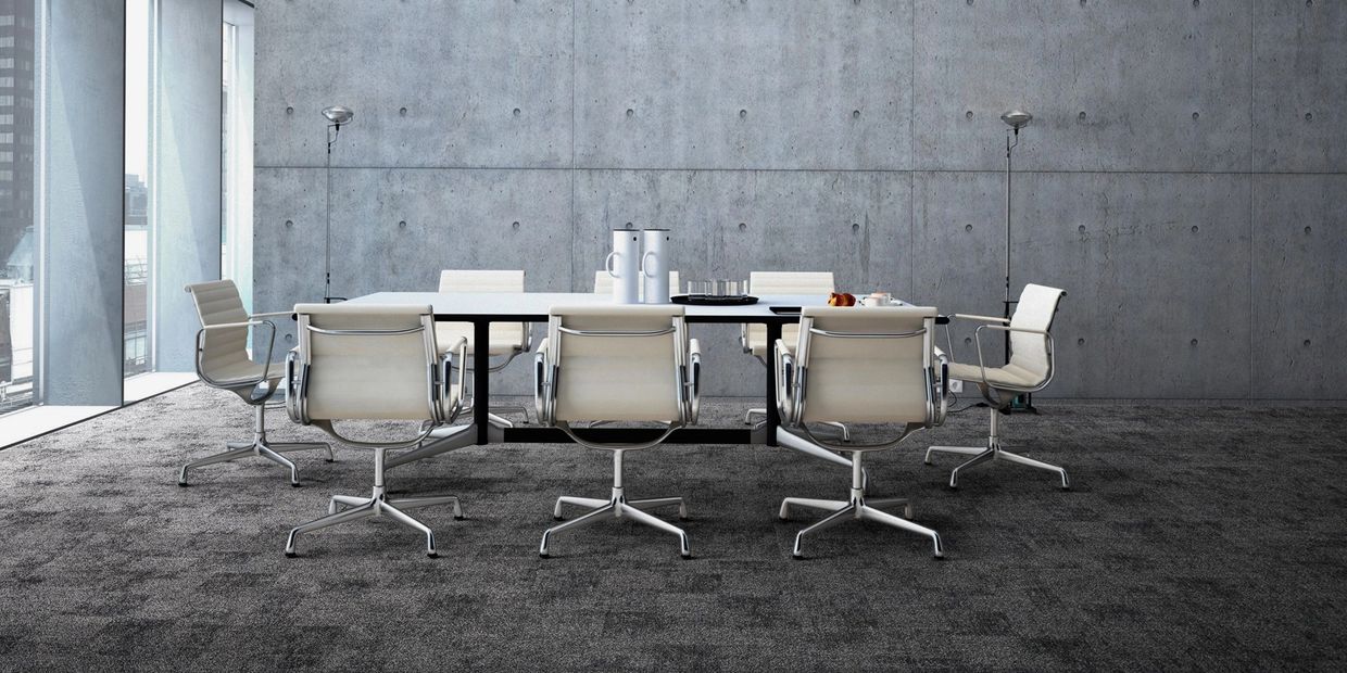 2TEC2 woven vinyl flooring, corporate conference room installation