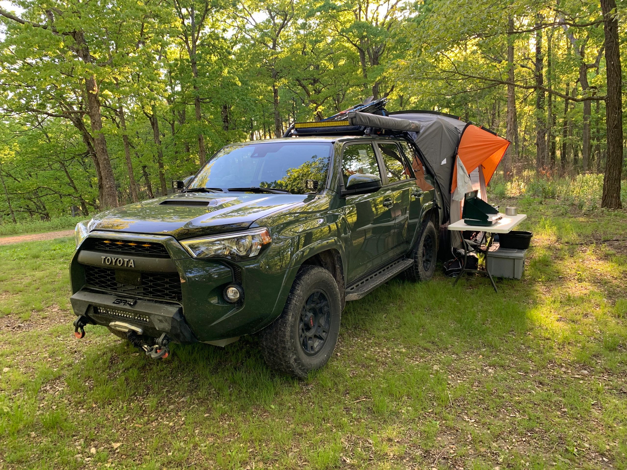 Dispersed camping in the Mark Twain National Forest 
