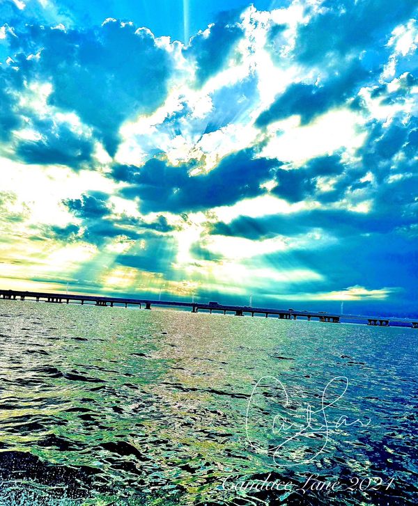Clouds, sunshine, ocean, God, Light, Sobriety, Recovery, Hope