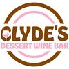 Logo for Clyde's Dessert Wine Bar with circular design.