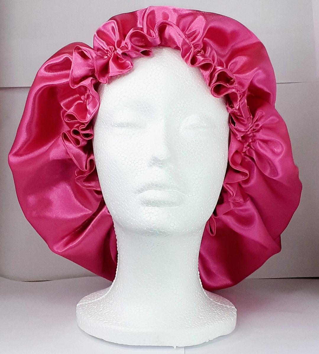 Pink Satin Bonnet