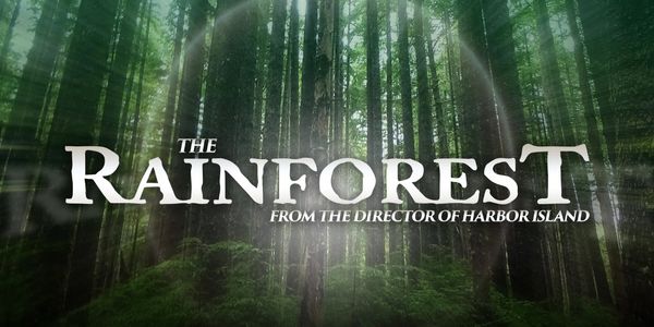 Title screen for the film 'The Rainforest' with a lush forest background.