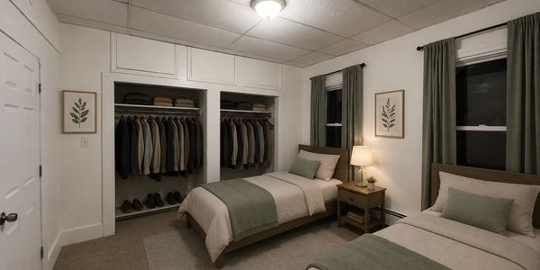 Our shared bedrooms are thoughtfully designed to provide both comfort and personal space. Each room 