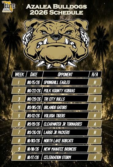 2026 football schedule with mascot and opponent list.
