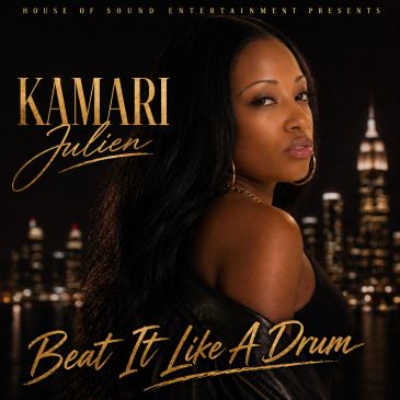 Kamari Julien album cover with city night background.