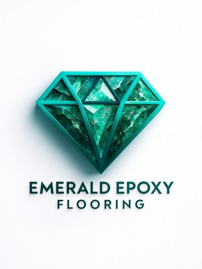 This is our business logo for Emerald Epoxy Flooring.  We install epoxy flooring.