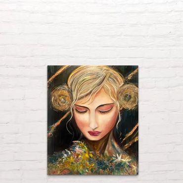 Sérénité (Serenity) - toile acrylique 40 x 48 - Art MarieCo, artiste peintre Laurentides