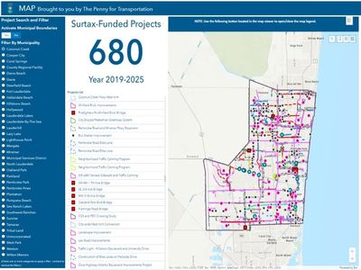 Broward County Transit Map Map Broward - Transportation Surtax, Penny For Transportation