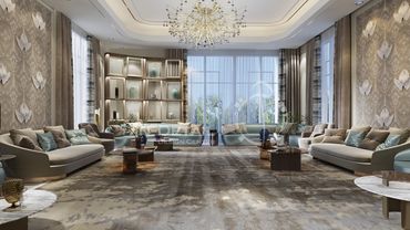 Private Villa design by In Detail Design Centre in Riyadh, Saudi Arabia.