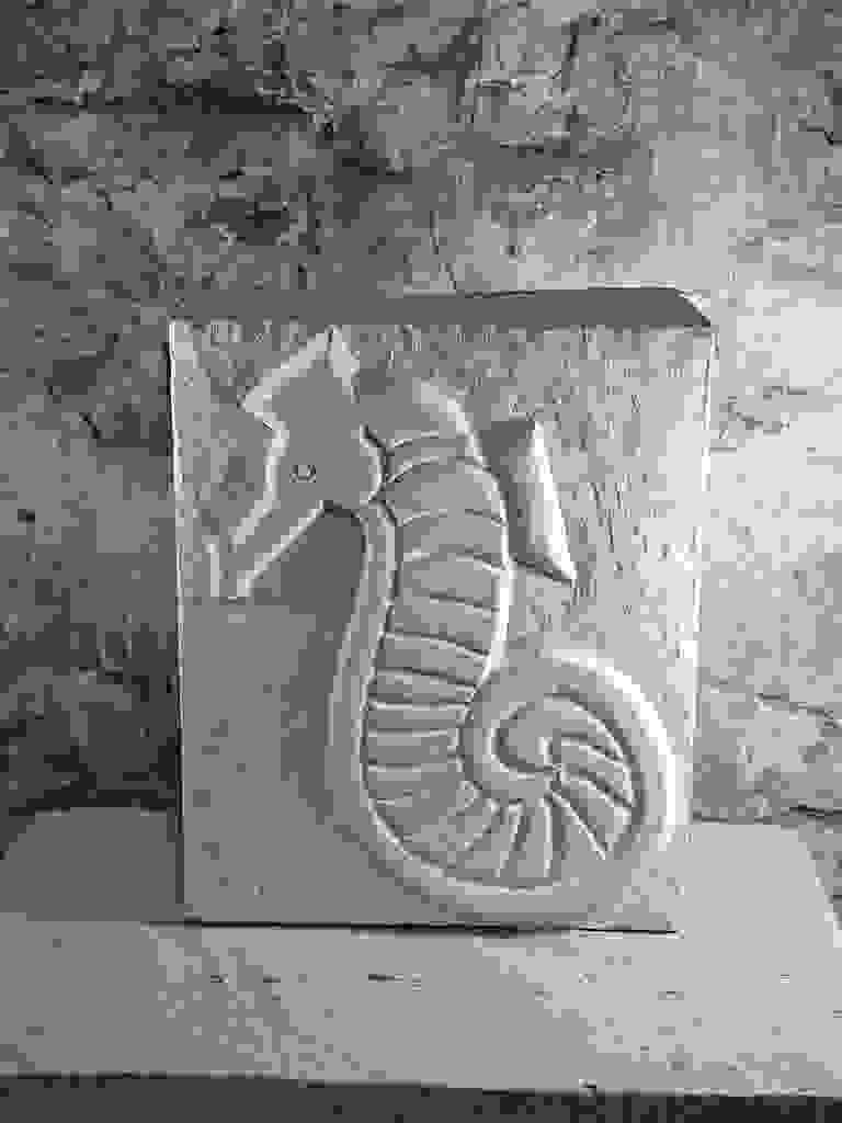 Seahorse. Inspired by the pictish seahorse/hippocamp symbol found on the stone discovered at Ness