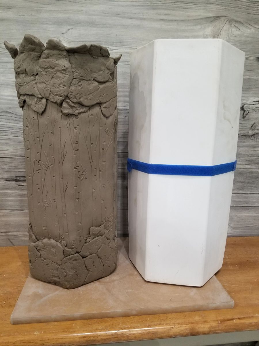 BP701 Lg Hexagon Clay Puzzling Mold (Wide opening)