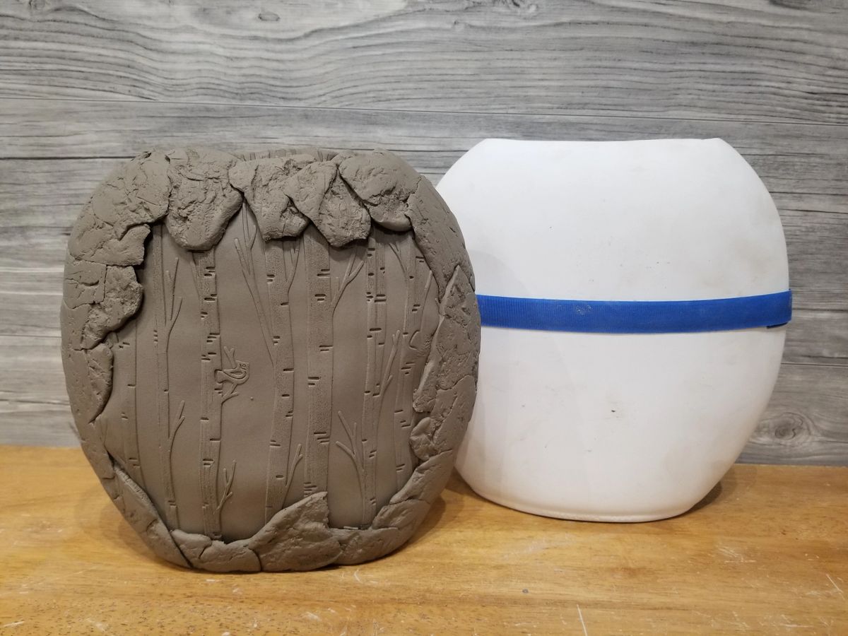 BP702 Lg Pillow Vase Clay Puzzling Mold