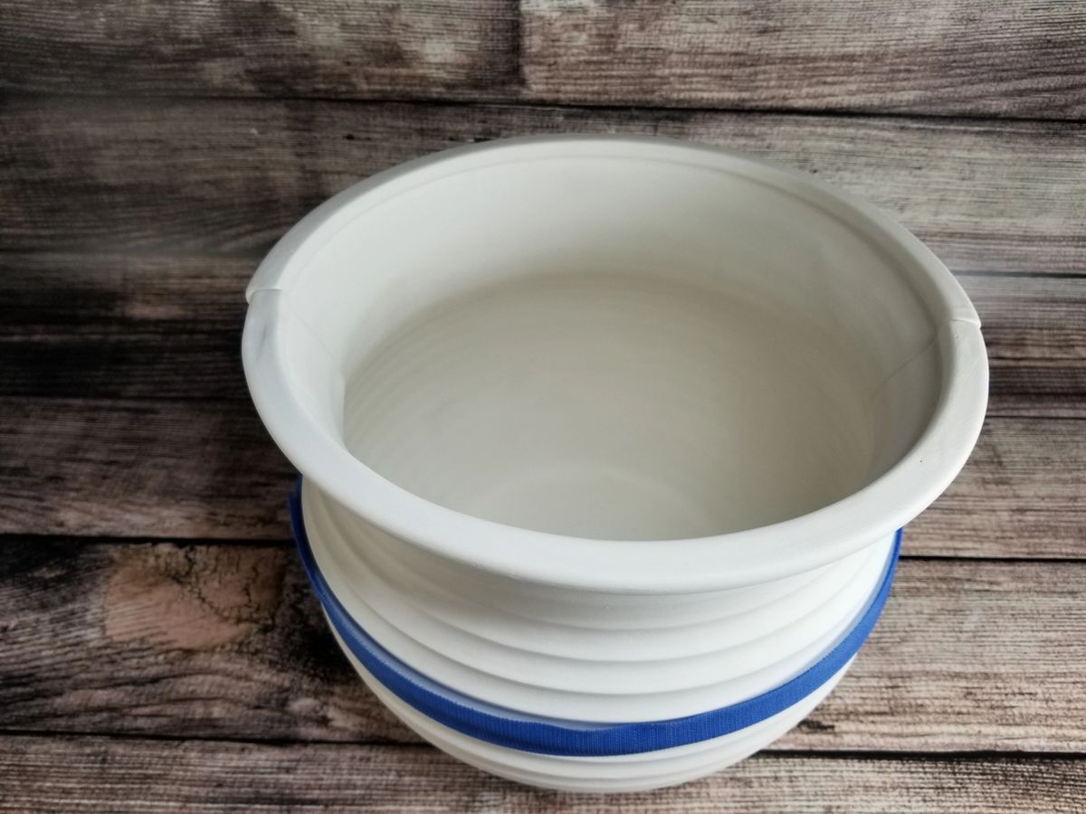 BP448 Large Ribbed Planter Clay Puzzling Mold