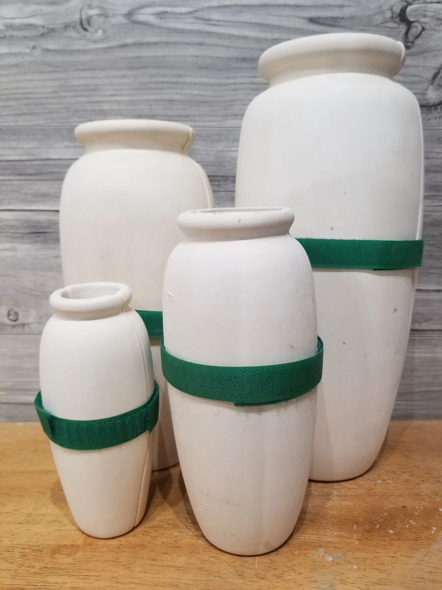 Quad Vase Clay Puzzling Molds4 sizes & Set