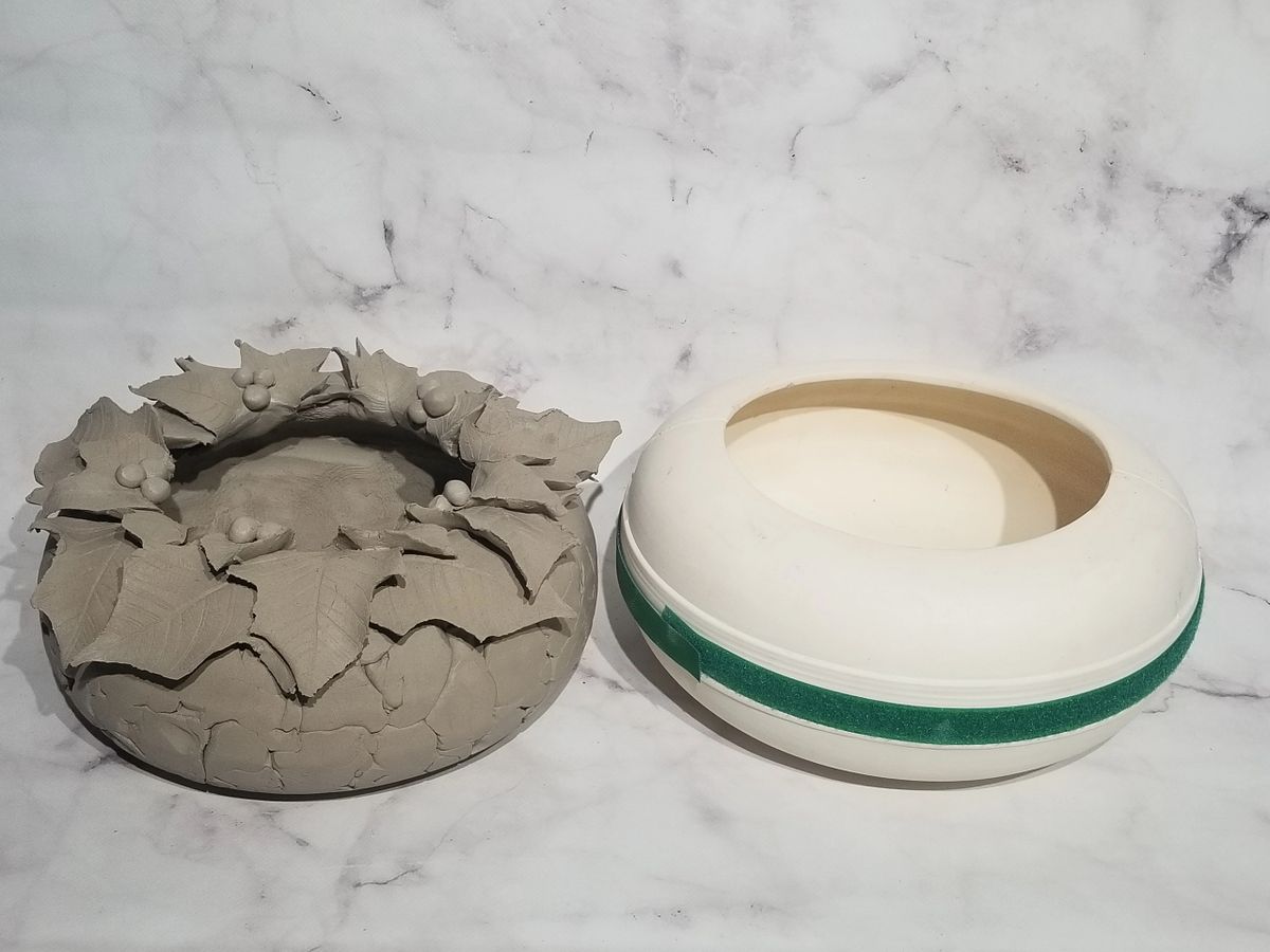 NEW! BP576 Large Shallow Bowl Clay Puzzling Mold