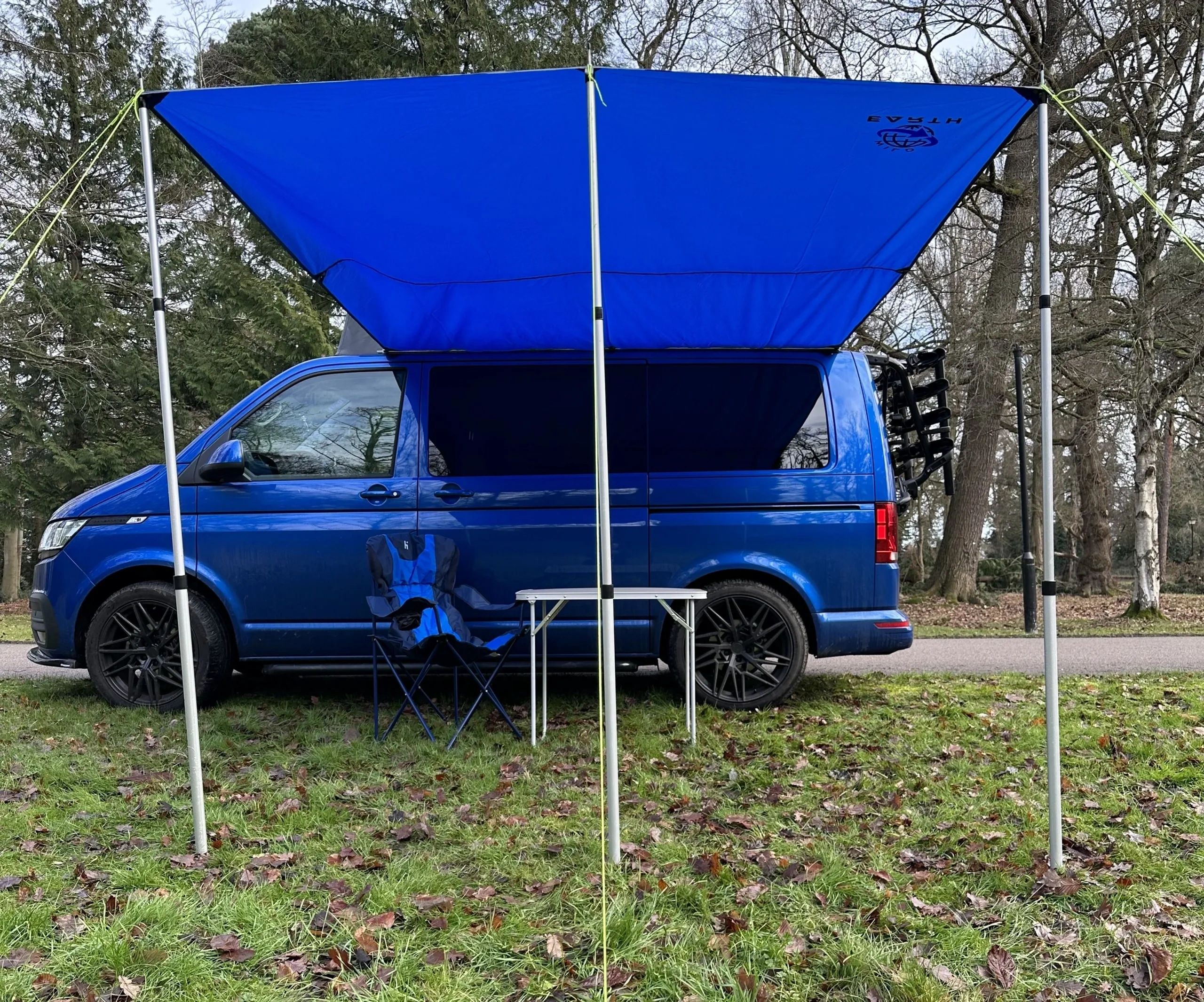 Attaching a tarp for an awning to the keder rail