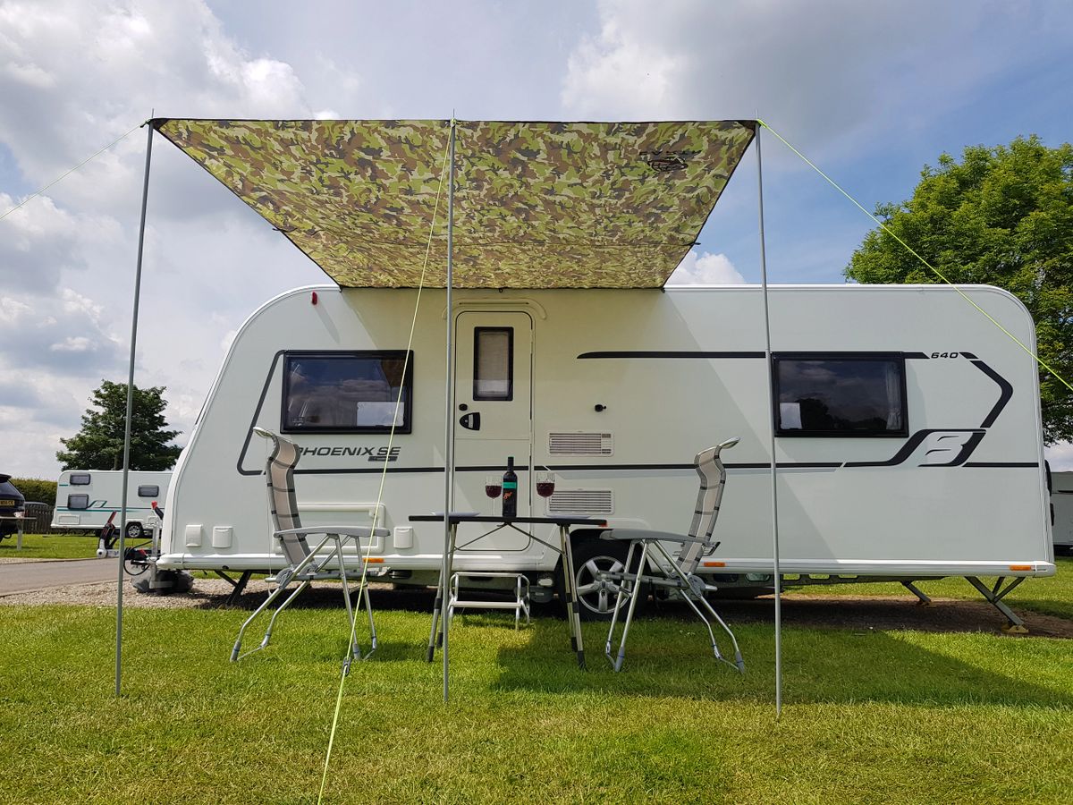 DELUX Wild Earth Sun Canopy for CARAVAN, MOTORHOME, CAMPERVAN 2.4 X 3