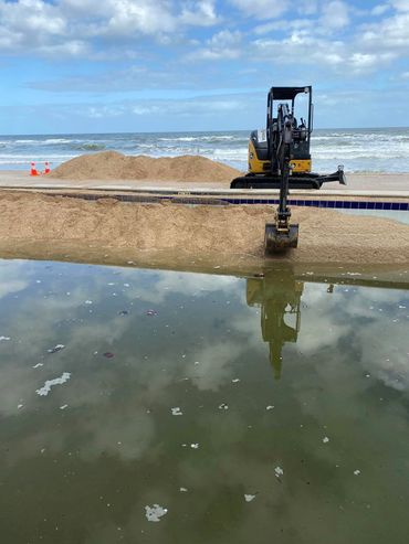 Sand Removal after Hurricane Nicole